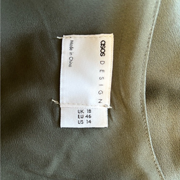 asos design, new with tags, grey midi dress - Picture 2 of 5